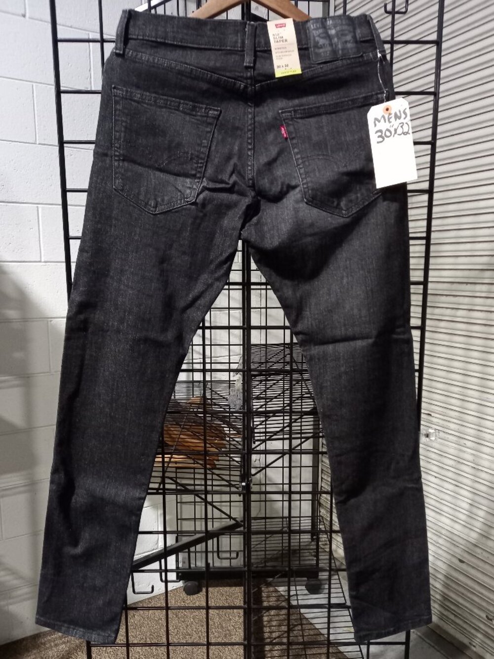 Men's Slim Jean Pants- Black | 30" x 32"